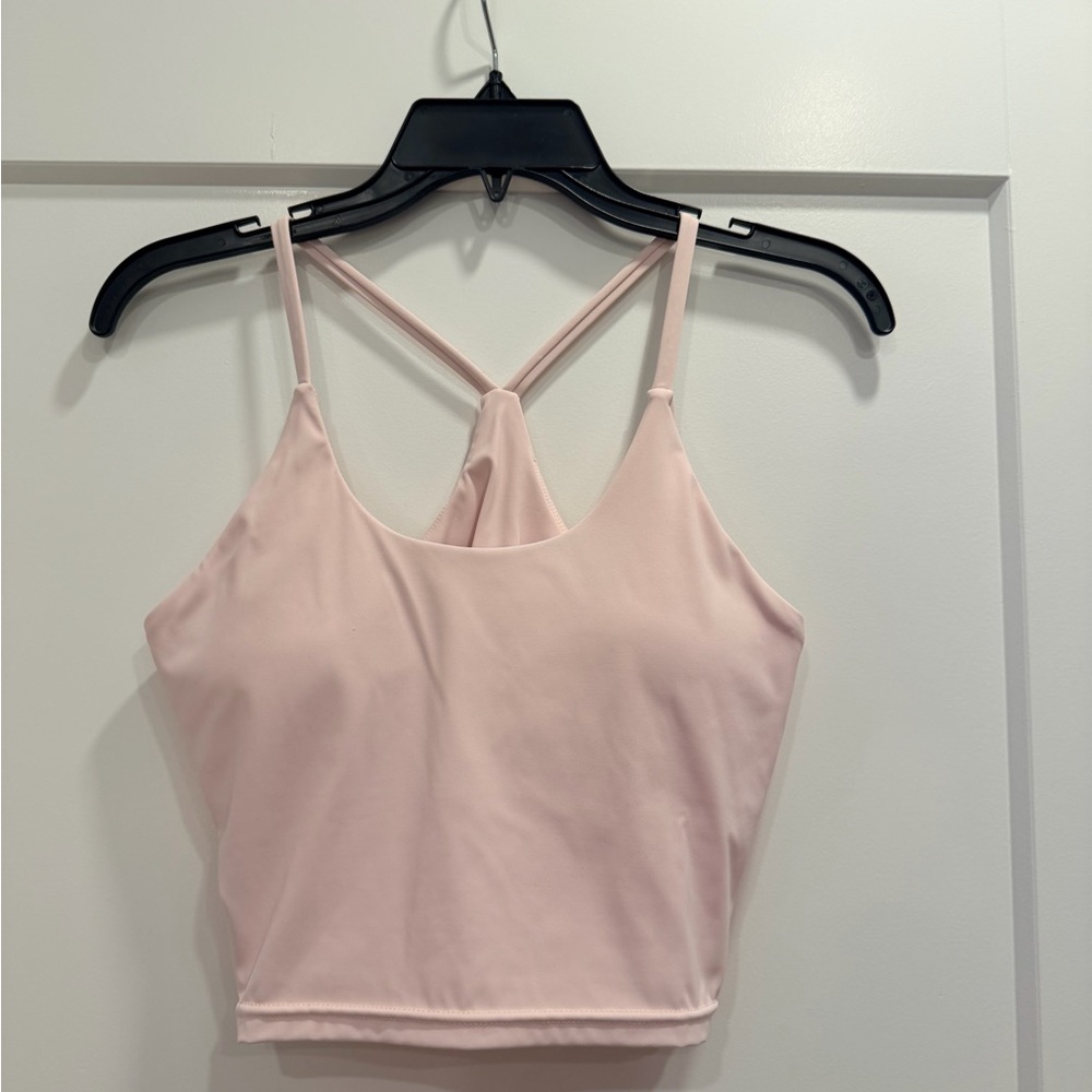 Light Pink Strappy Crop Top